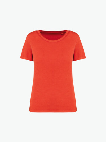 Native Spirit NS316 T-shirt - Washed Paprika Duurzame T-Shirt Dames Native Spirit