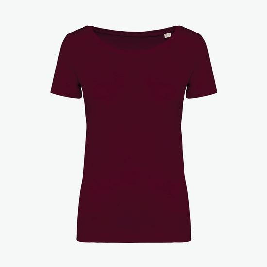 Native Spirit NS324 T-shirt - Dark Cherry Duurzame T-Shirt Dames Native Spirit