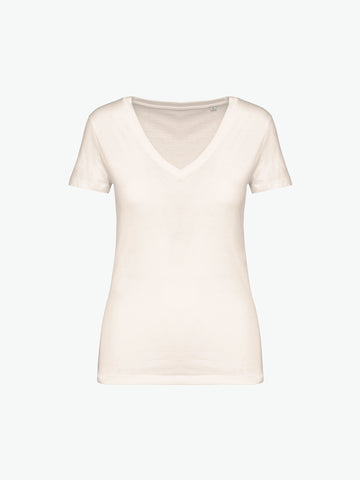 Native Spirit NS334 T-shirt - Ivory Duurzame T-Shirt Dames Native Spirit