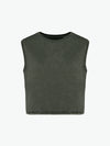 Native Spirit NS342 Cropped t-shirt - Washed Organic Khaki Duurzame T-Shirt Dames Native Spirit XS