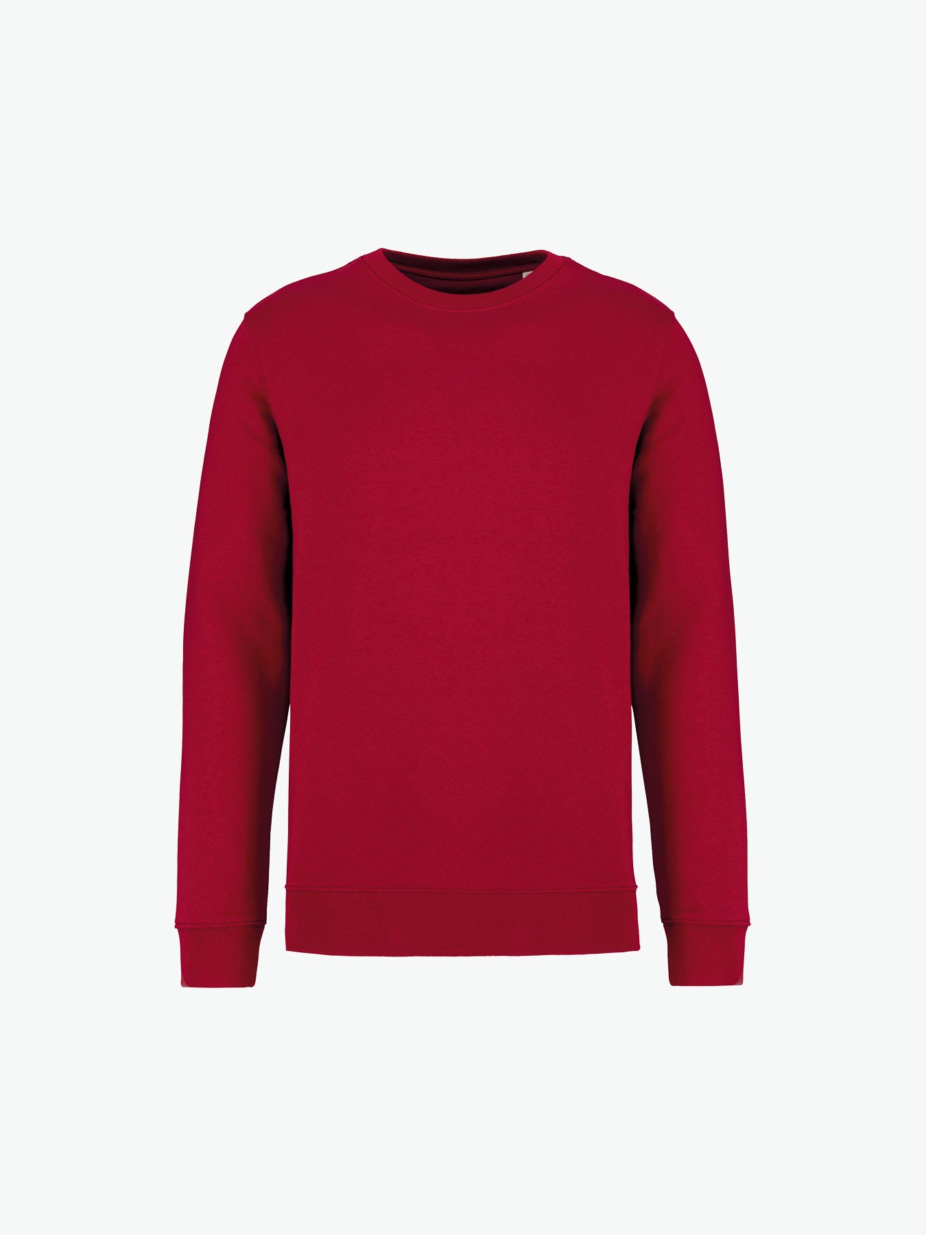 Native Spirit NS400 Sweater met ronde hals - Hibiscus Red Duurzame Sweater Native Spirit