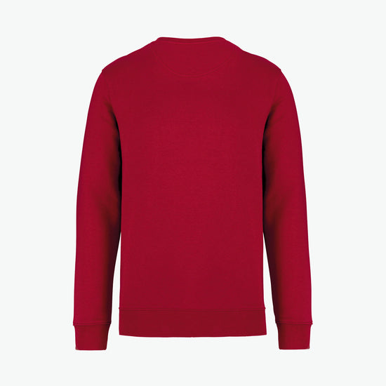 Native Spirit NS400 Sweater met ronde hals - Hibiscus Red Duurzame Sweater Native Spirit