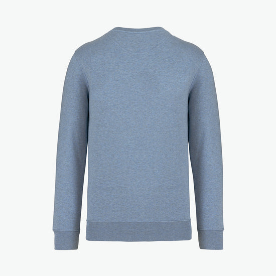 Native Spirit NS400 Sweater met ronde hals - Cool Blue Heather Duurzame Sweater Native Spirit