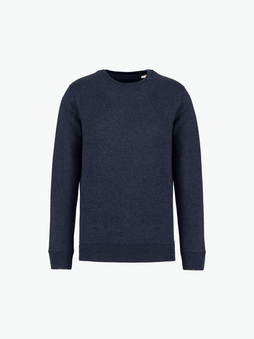 Native Spirit NS400 Sweater met ronde hals - Navy Blue Heather Duurzame Sweater Native Spirit XXS