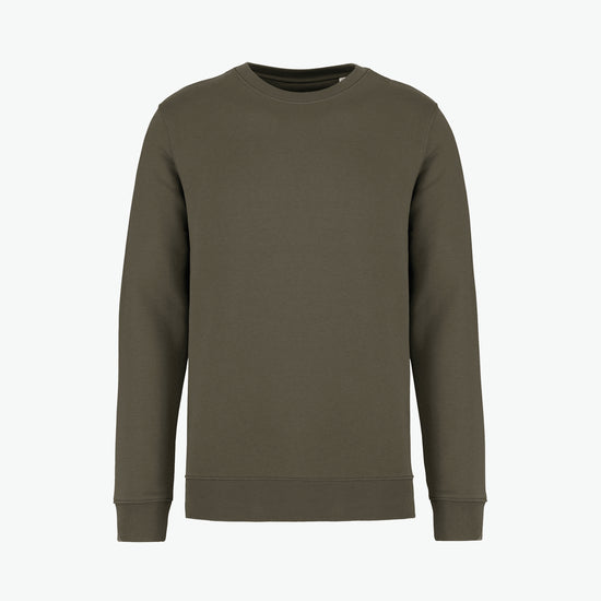 Native Spirit NS400 Sweater met ronde hals - Organic Khaki Duurzame Sweater Native Spirit XXS