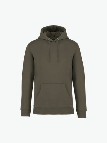 Native Spirit NS401 Hooded sweatshirt - Organic Khaki Duurzame Hoodie Native Spirit XXS
