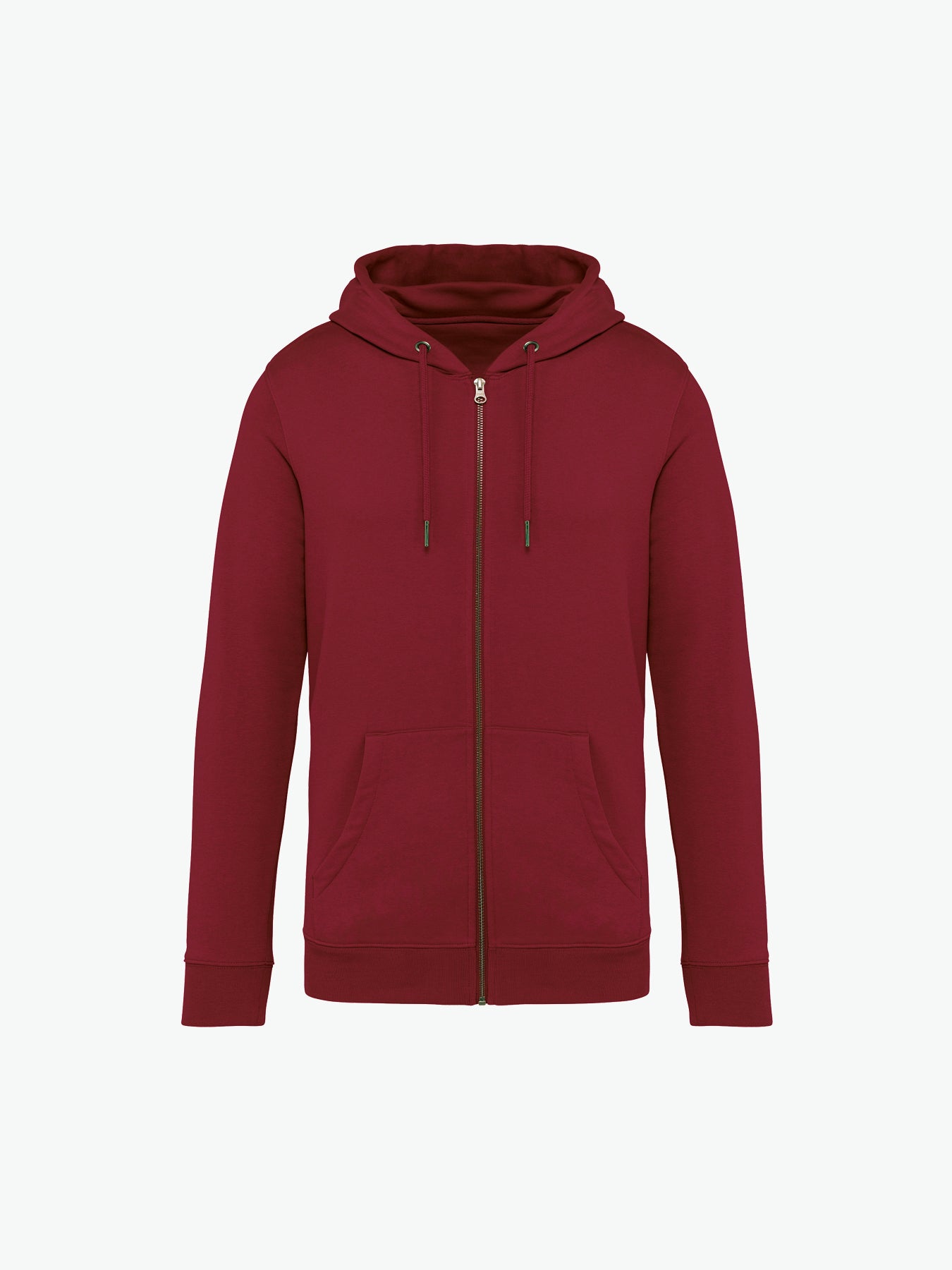 Native Spirit NS402 Sweater rits en capuchon - Hibiscus Red Duurzame Sweater Native Spirit