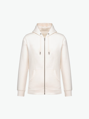 Native Spirit NS402 Sweater rits en capuchon - Ivory Duurzame Sweater Native Spirit