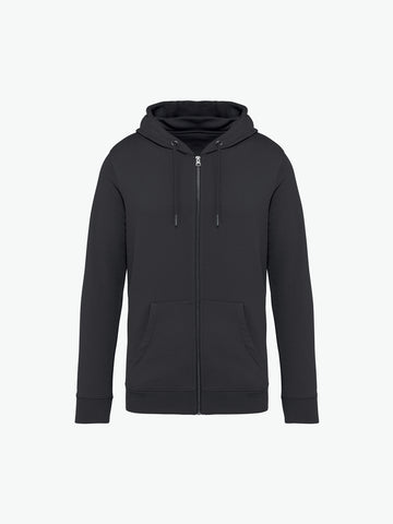 Native Spirit NS402 Sweater rits en capuchon - Iron Grey Duurzame Sweater Native Spirit