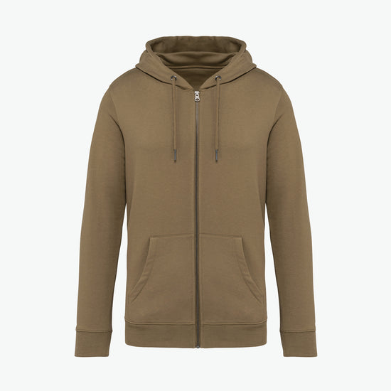 Native Spirit NS402 Sweater rits en capuchon - Light Olive Green Duurzame Sweater Native Spirit
