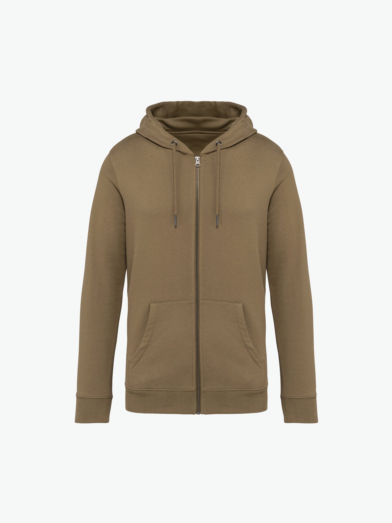 Native Spirit NS402 Sweater rits en capuchon - Light Olive Green Duurzame Sweater Native Spirit