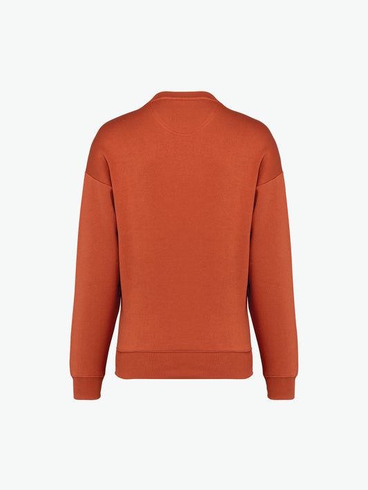 Native Spirit NS407 Sweater met ronde hals - Burnt Brick Duurzame Sweater Native Spirit
