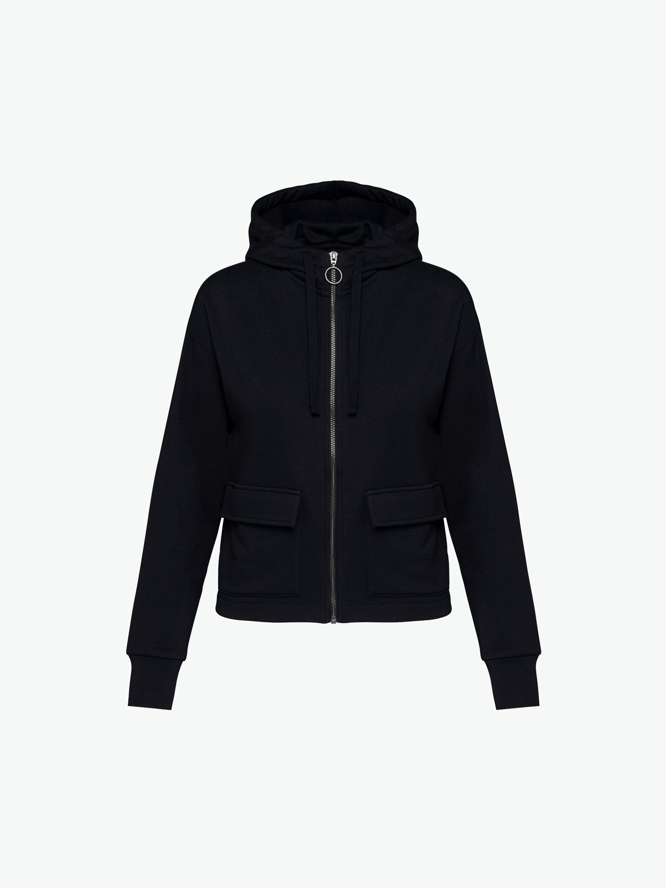 Native Spirit NS409 Sweater rits en capuchon - Black Duurzame Hoodie Sweater Native Spirit