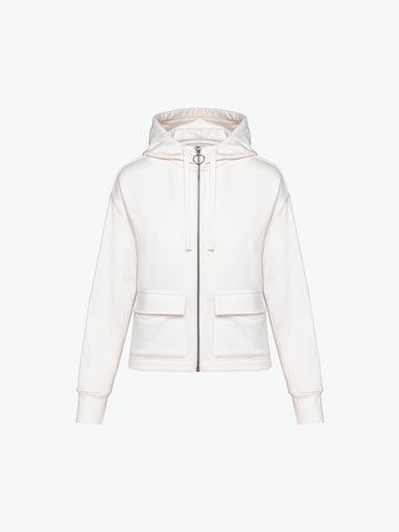 Native Spirit NS409 Sweater rits en capuchon - Ivory Duurzame Hoodie Native Spirit