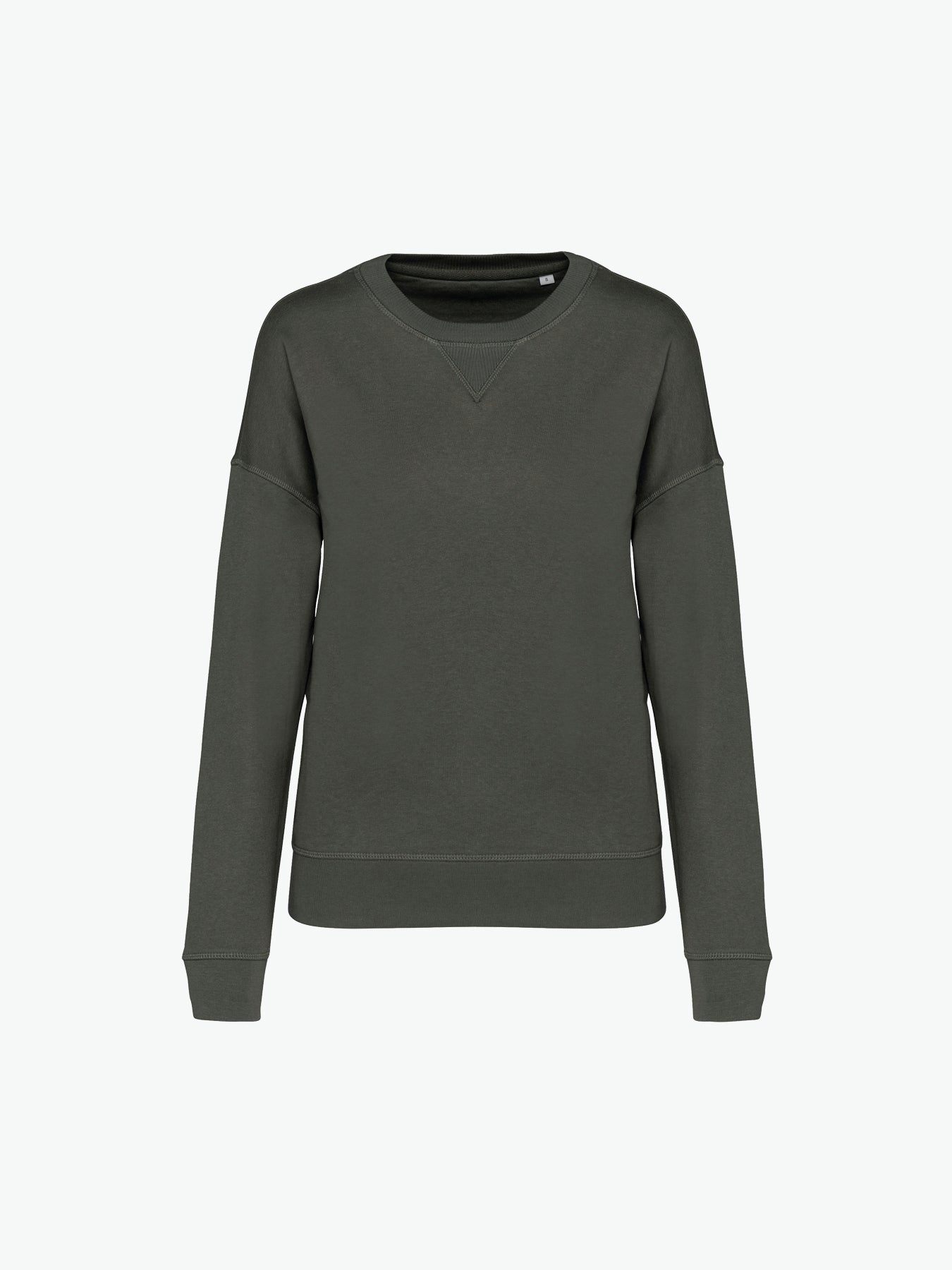 Native Spirit NS420 Sweater met ronde hals - Organic Khaki Duurzame Sweater Native Spirit