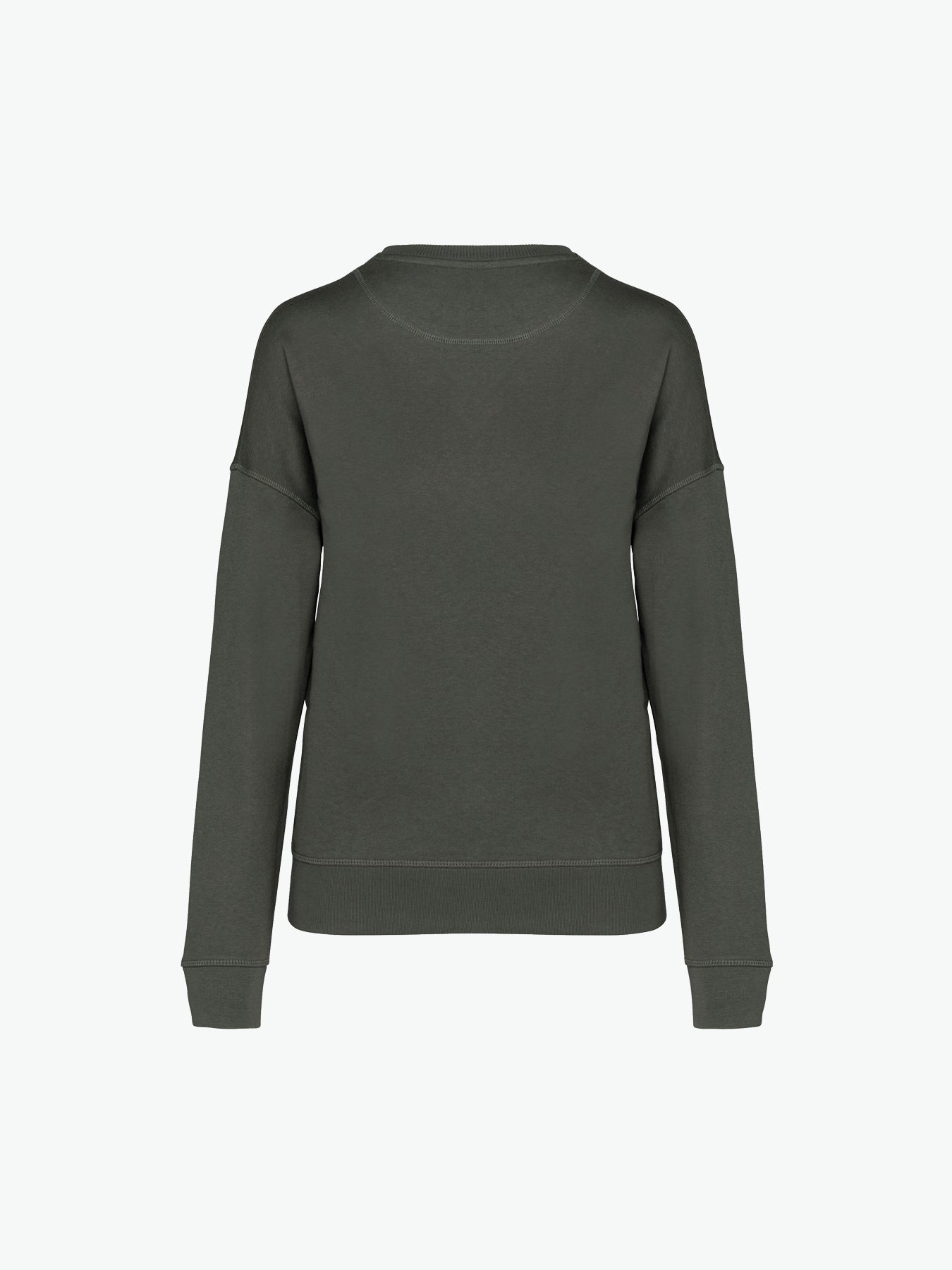 Native Spirit NS420 Sweater met ronde hals - Organic Khaki Duurzame Sweater Native Spirit