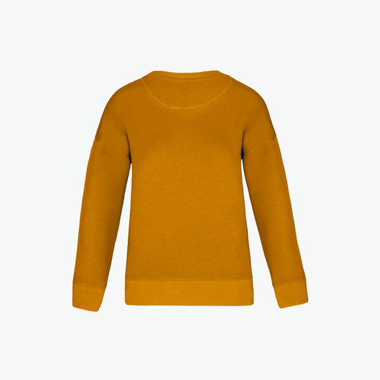 Native Spirit NS420 Sweater met ronde hals - Curcuma Duurzame Sweater Native Spirit