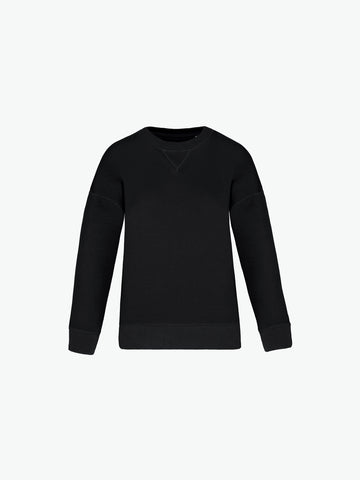 Native Spirit NS420 Sweater met ronde hals - Black Duurzame Sweater Native Spirit