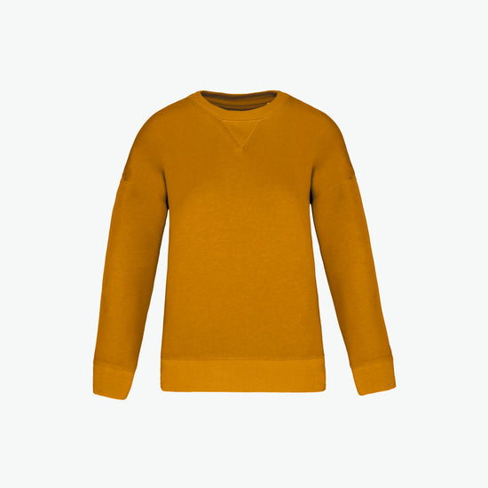 Native Spirit NS420 Sweater met ronde hals - Curcuma Duurzame Sweater Native Spirit