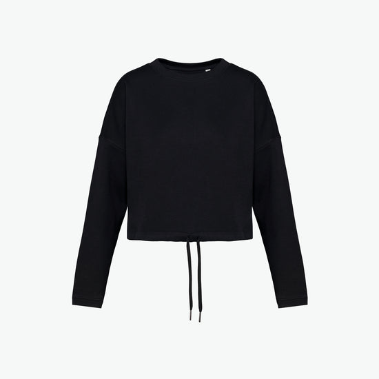 Native Spirit NS429 Sweater met ronde hals - Black Duurzame Sweater women Native Spirit