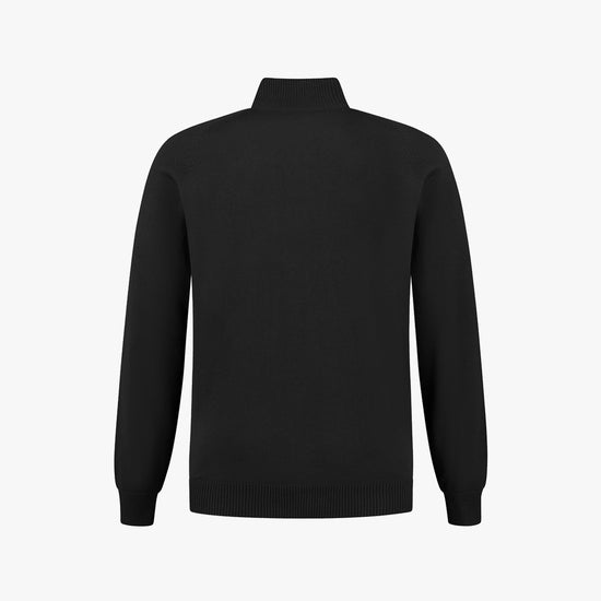 Santino Plano Zip Cardigan - Zwart Vest Santino