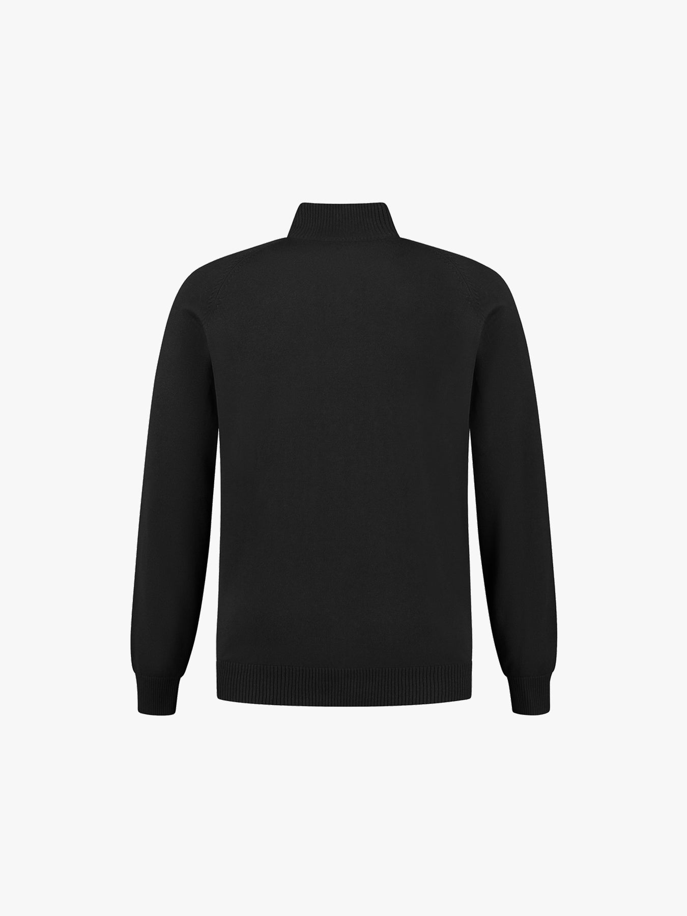 Santino Plano Zip Cardigan - Zwart Vest Santino