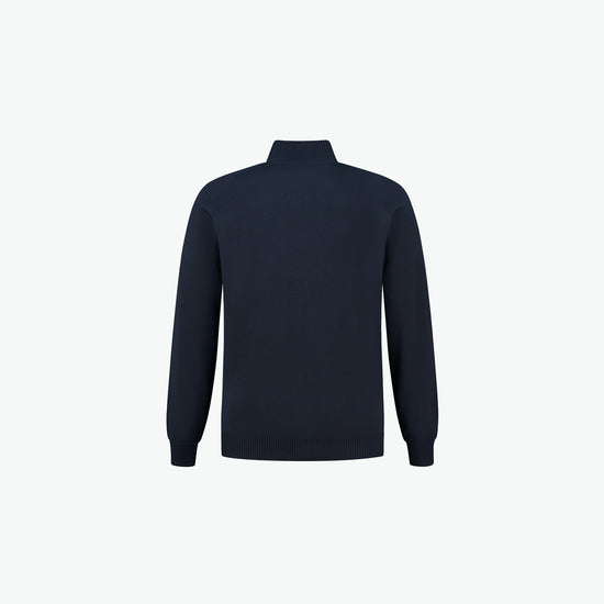 Santino Plano Zip Cardigan - Navy Vest Santino
