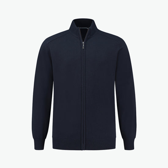 Santino Plano Zip Cardigan - Navy Vest Santino S