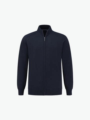Santino Plano Zip Cardigan - Navy Vest Santino S