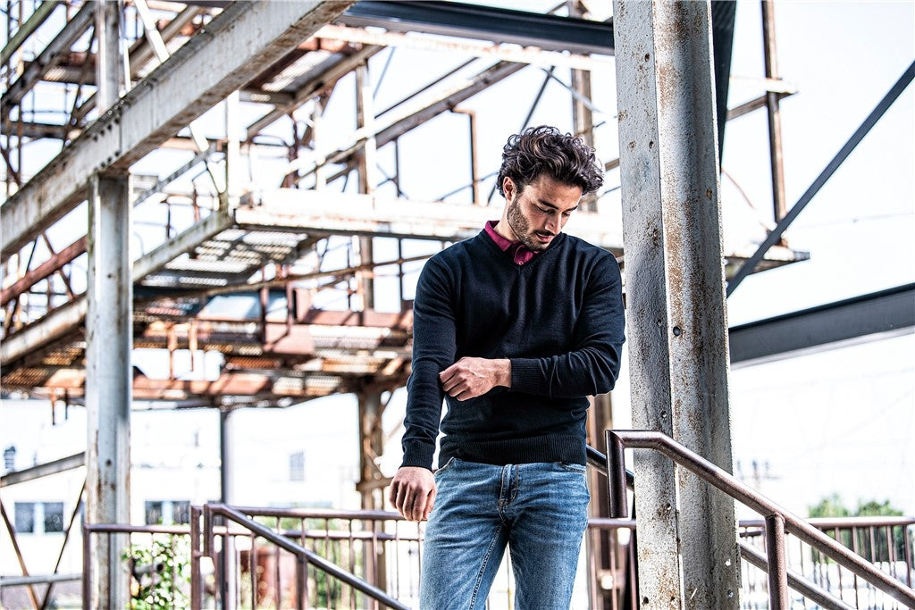 Santino Porto Pullover - Zwart Pullovers Santino