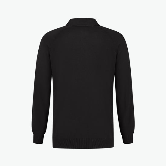 Santino Praha Polo Pullover - Zwart Pullovers Santino