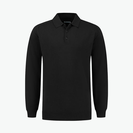Santino Praha Polo Pullover - Zwart Pullovers Santino S