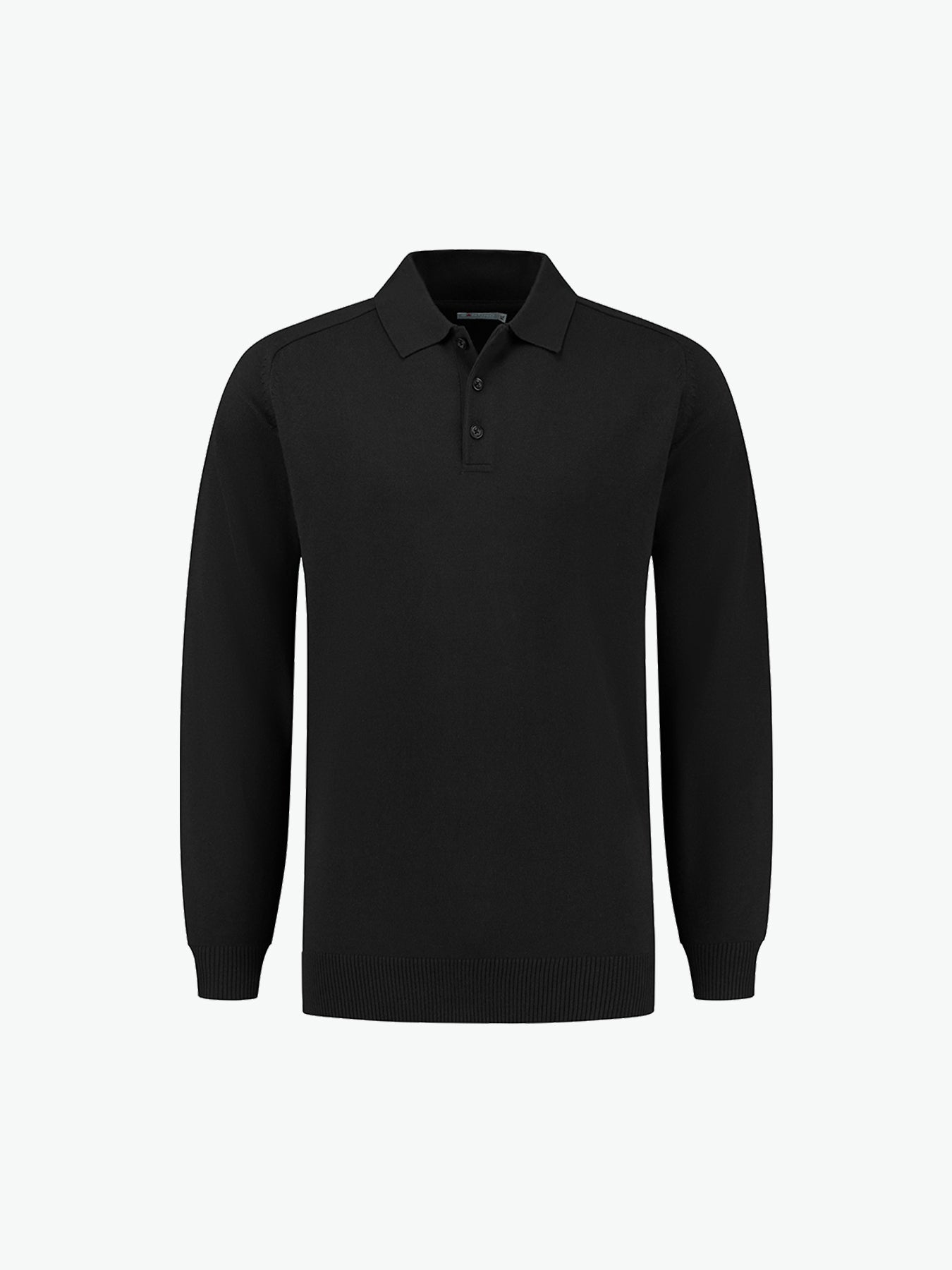 Santino Praha Polo Pullover - Zwart Pullovers Santino S