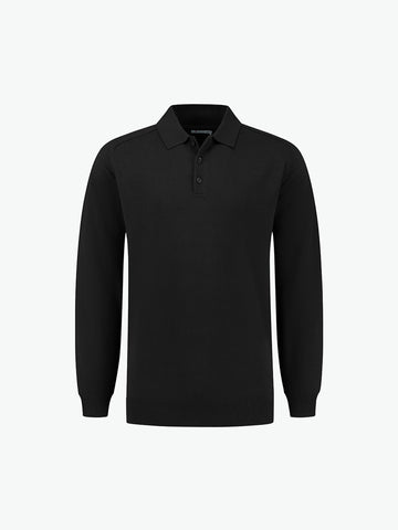 Santino Praha Polo Pullover - Zwart Pullovers Santino S