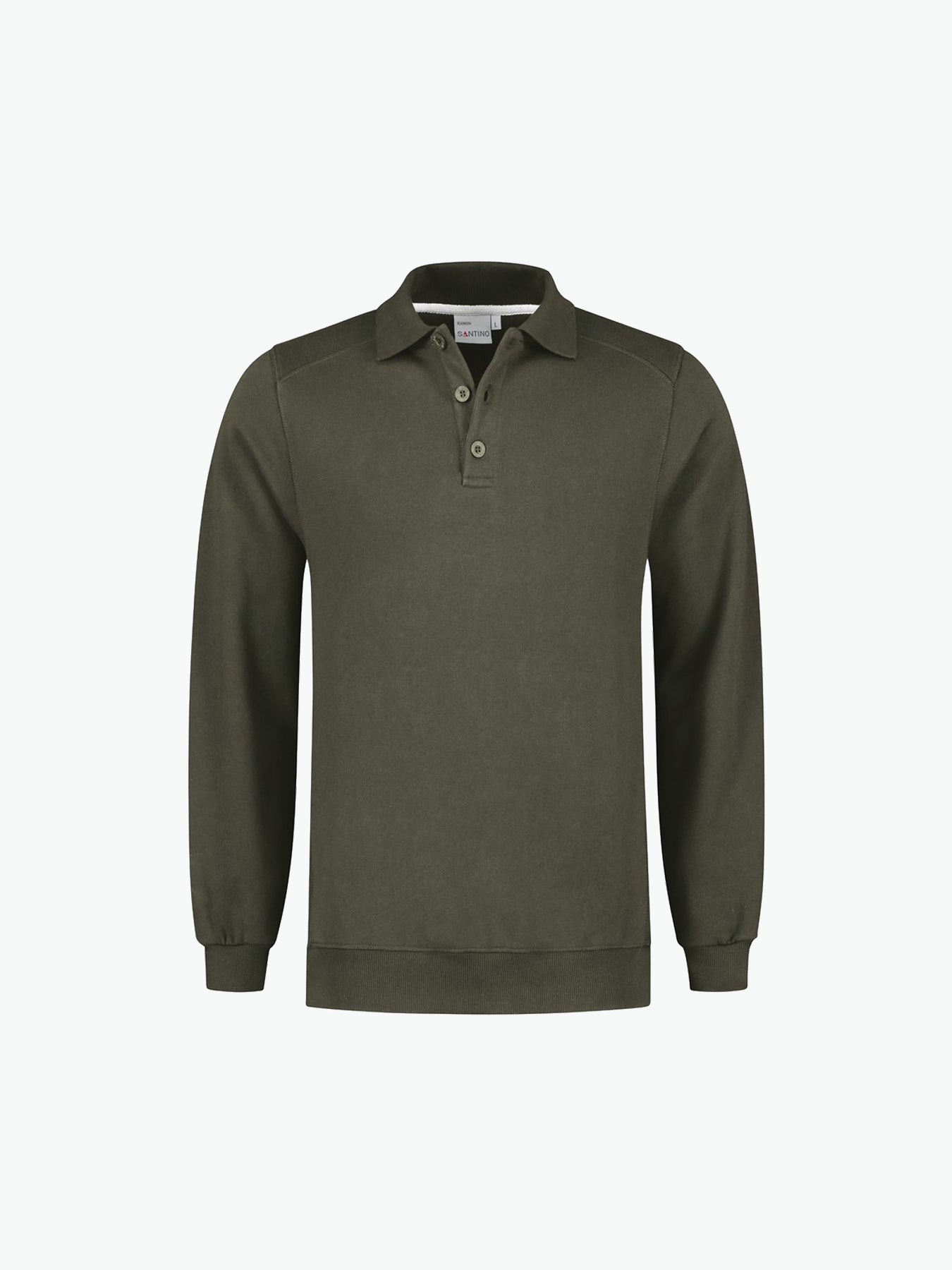 Santino Ramon Polosweater - Army Polosweater Santino XS