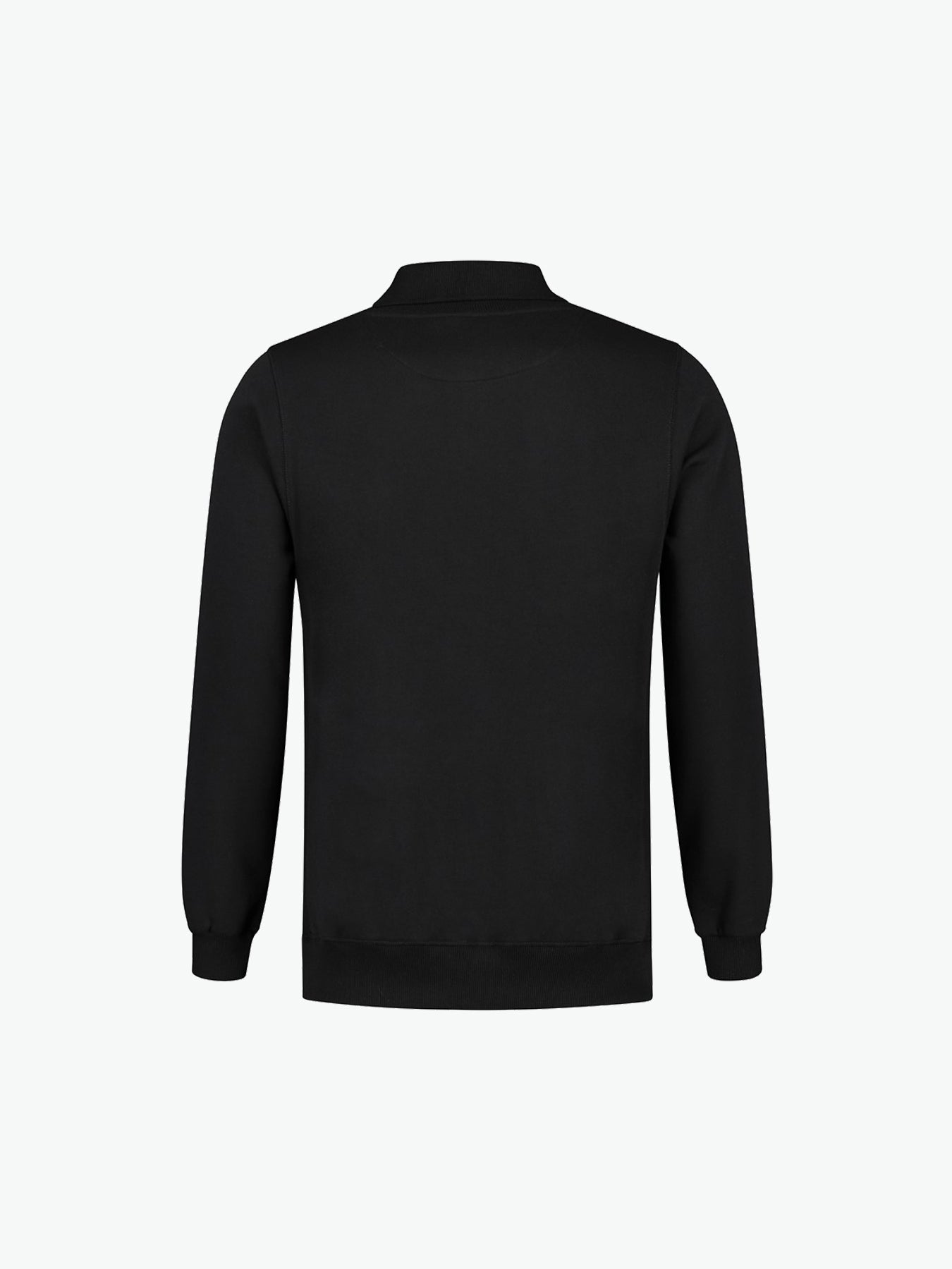 Santino Ramon Polosweater - Zwart Polosweater Santino