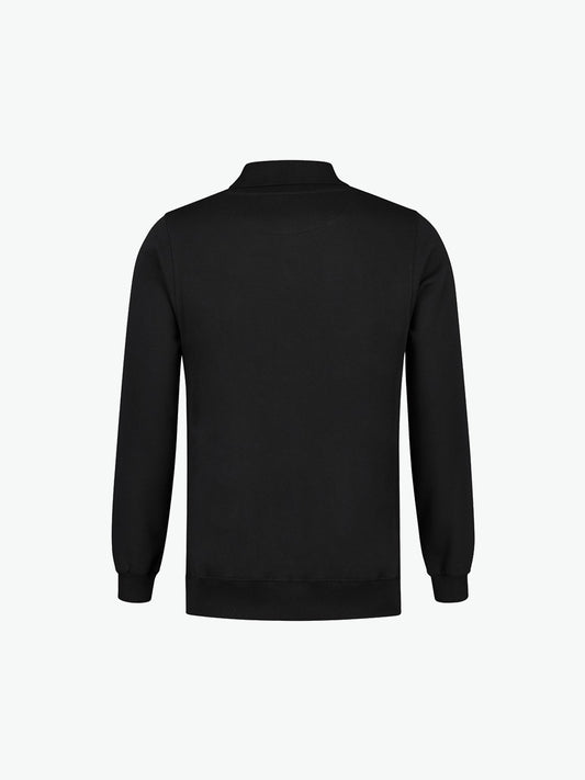 Santino Ramon Polosweater - Zwart Polosweater Santino
