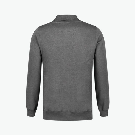 Santino Ramon Polosweater - Donker Grijs Polosweater Santino