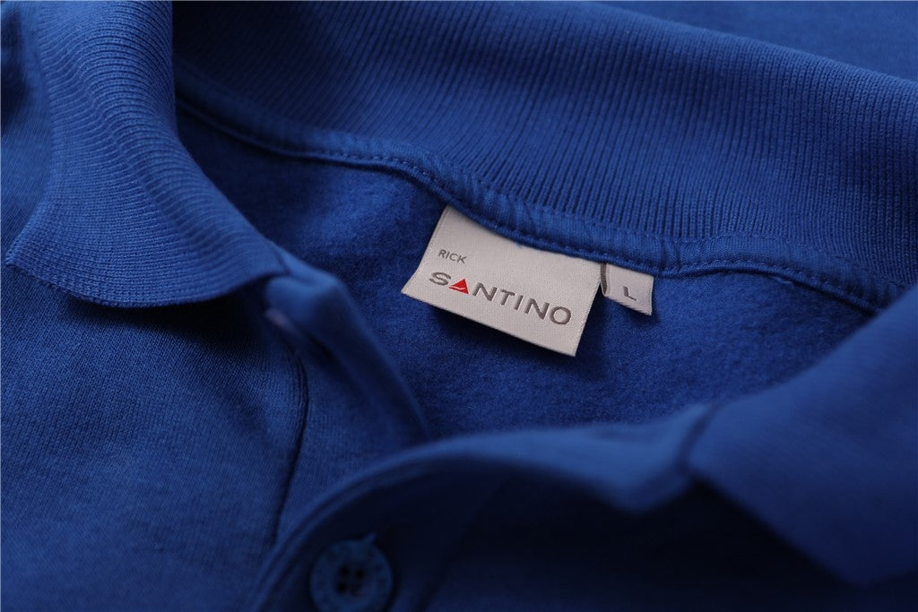Santino Rick Polosweater - Zwart Polosweater Santino