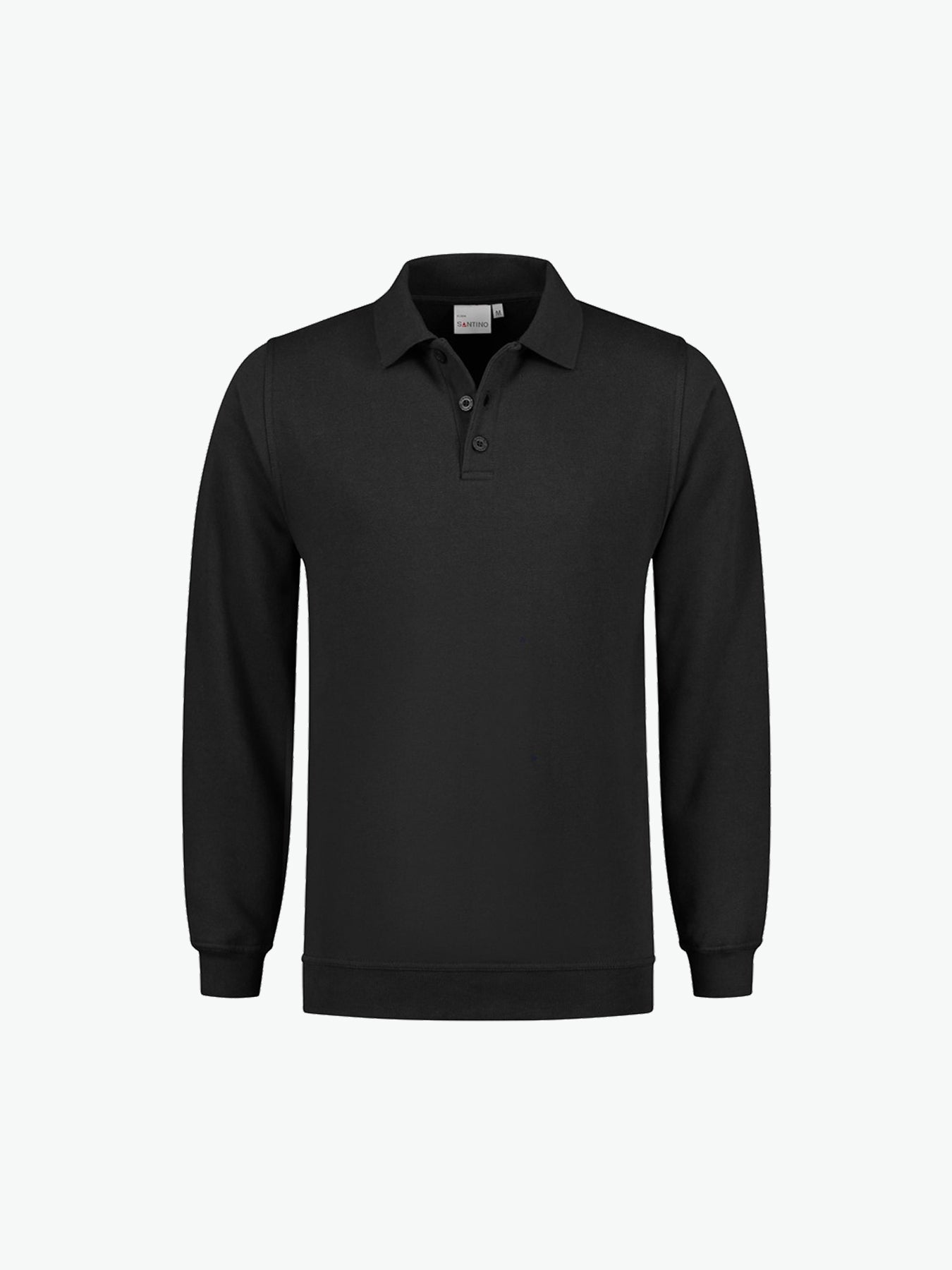 Santino Robin Polosweater - Zwart Polosweater Santino XS