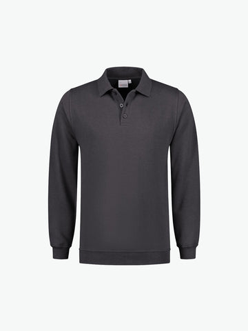 Santino Robin Polosweater - Grijs Polosweater Santino XS