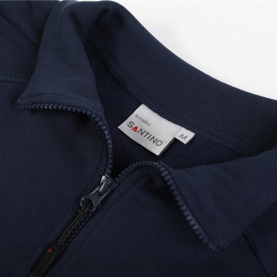 Santino Roswell Zipsweater - Zwart Sweater Santino