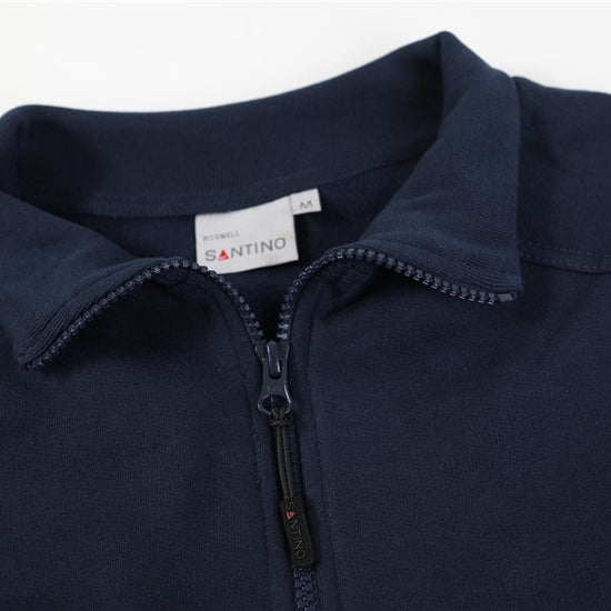Santino Roswell Zipsweater - Zwart Sweater Santino
