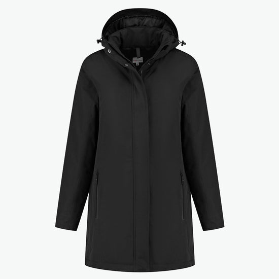 Santino Santiago Ladies Parka - Zwart Parka Dames Santino XS