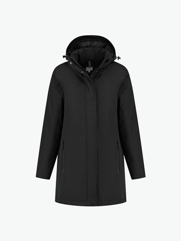 Santino Santiago Ladies Parka - Zwart Parka Dames Santino XS
