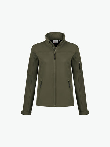 Santino Santo Ladies Softshell Jacket - Army Softshell Jas Dames Santino XS