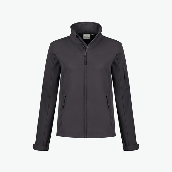 Santino Santo Ladies Softshell Jacket - Grijs Softshell Jas Dames Santino XS
