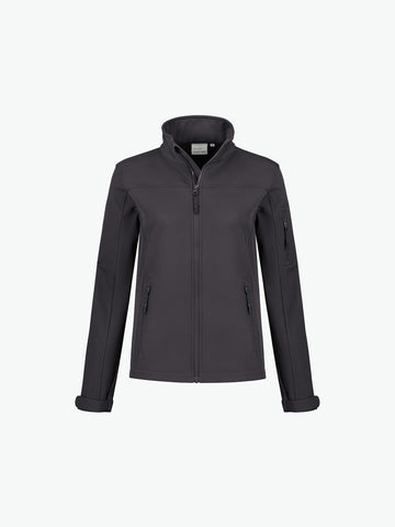 Santino Santo Ladies Softshell Jacket - Grijs Softshell Jas Dames Santino XS