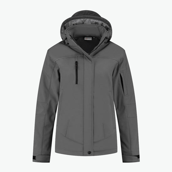 Santino Stockholm Ladies Softshell Jacket - Grijs Softshell Jas Dames Santino XS