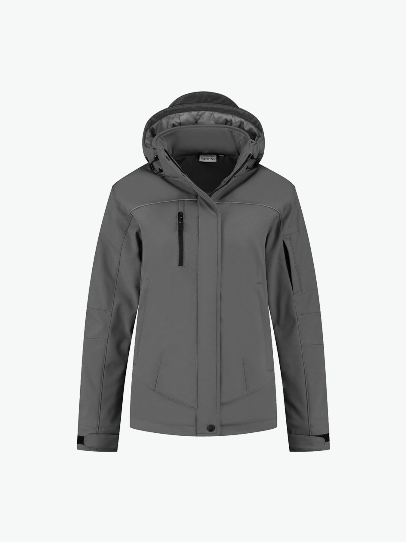 Santino Stockholm Ladies Softshell Jacket - Grijs Softshell Jas Dames Santino XS